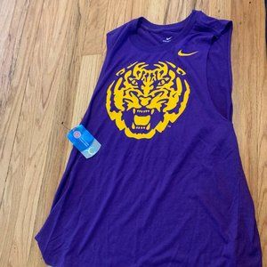 Nike, LSU tigers muscle tank, medium, purple